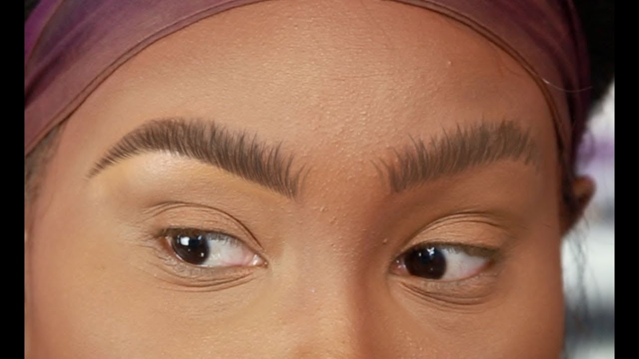 Brow hair stroke technique! Step by step instructions