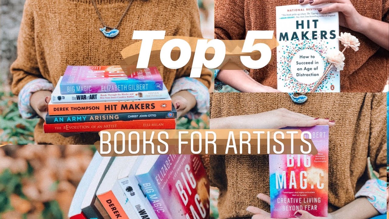 TOP 5 BOOKS FOR ARTISTS || EVERY CREATIVE SHOULD READ || MY BOOK COLLECTION