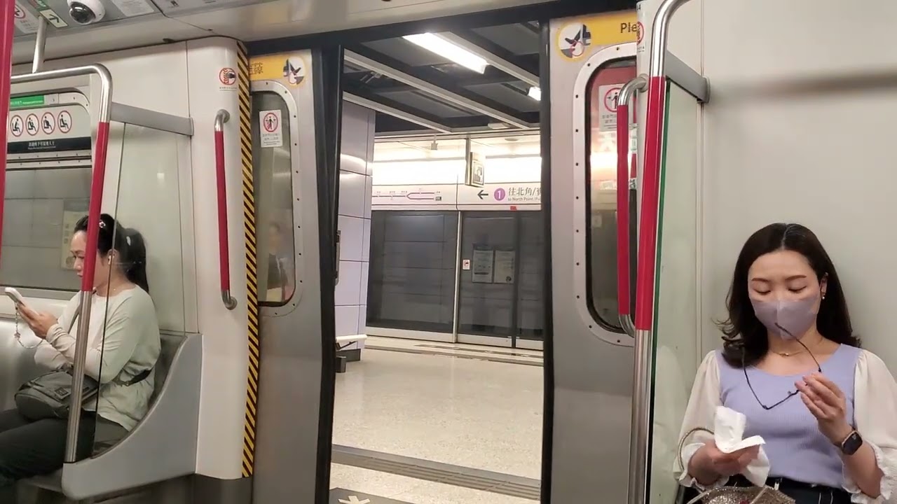 [特見M Train去康城輪迴再去北角] 將軍澳綫M Train A235/A228 將軍澳去康城再返將軍澳+同M Train A189/A188 離開將軍澳站（關門時輕微暴力關門）