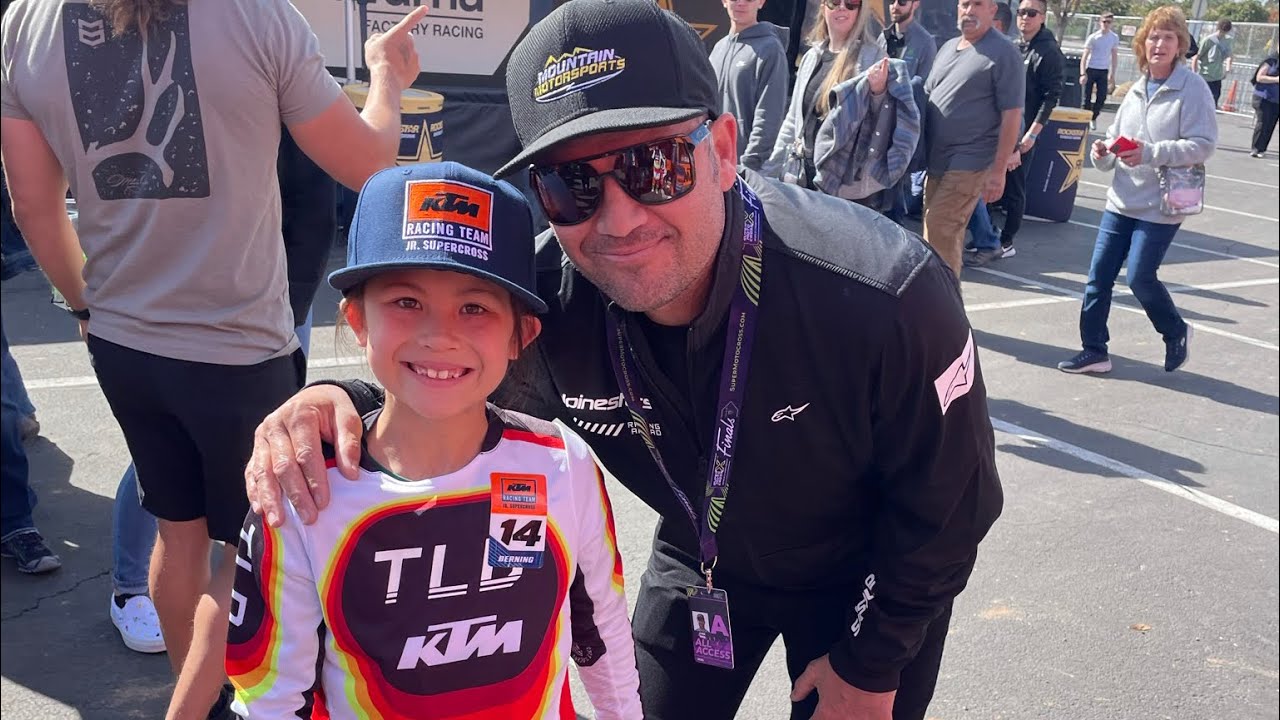 Yumena does KTM jr. supercross!