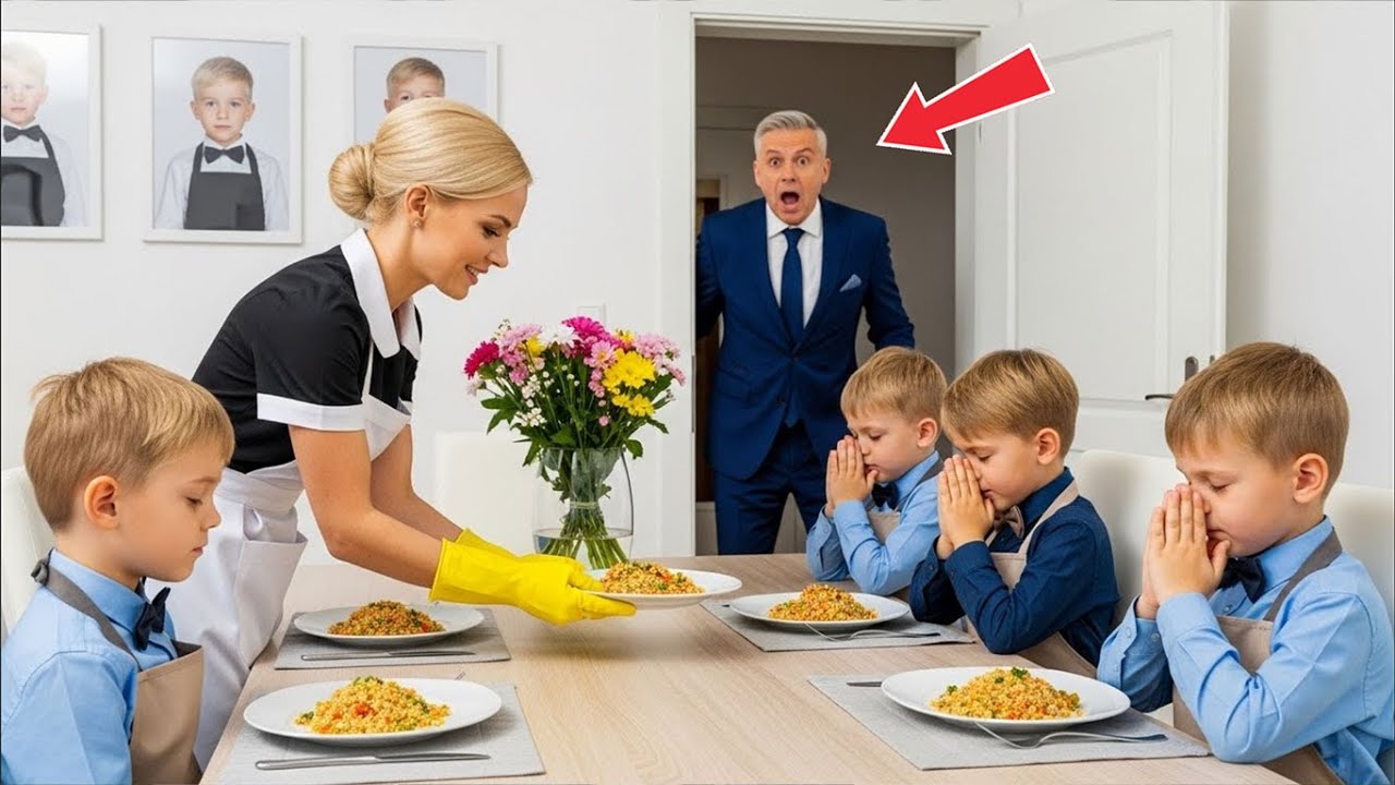 MILIONER PRZYJEŻDŻA BEZ ZAPOWIEDZI W PORZE OBIADU… I NIE MOŻE UWIERZYĆ W TO, CO WIDZI