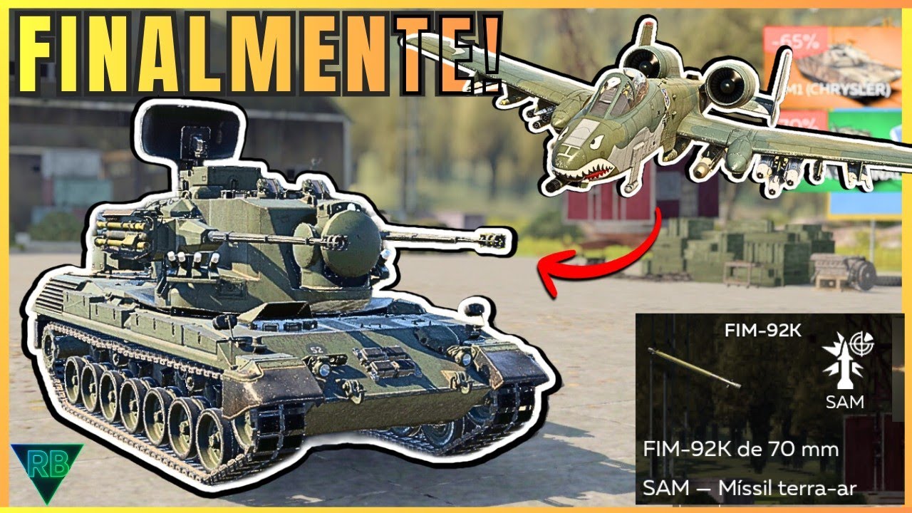 JOGUEI Com Todas novas Anti aéreas e JATOS! - Warthunder mobile PT-BR 