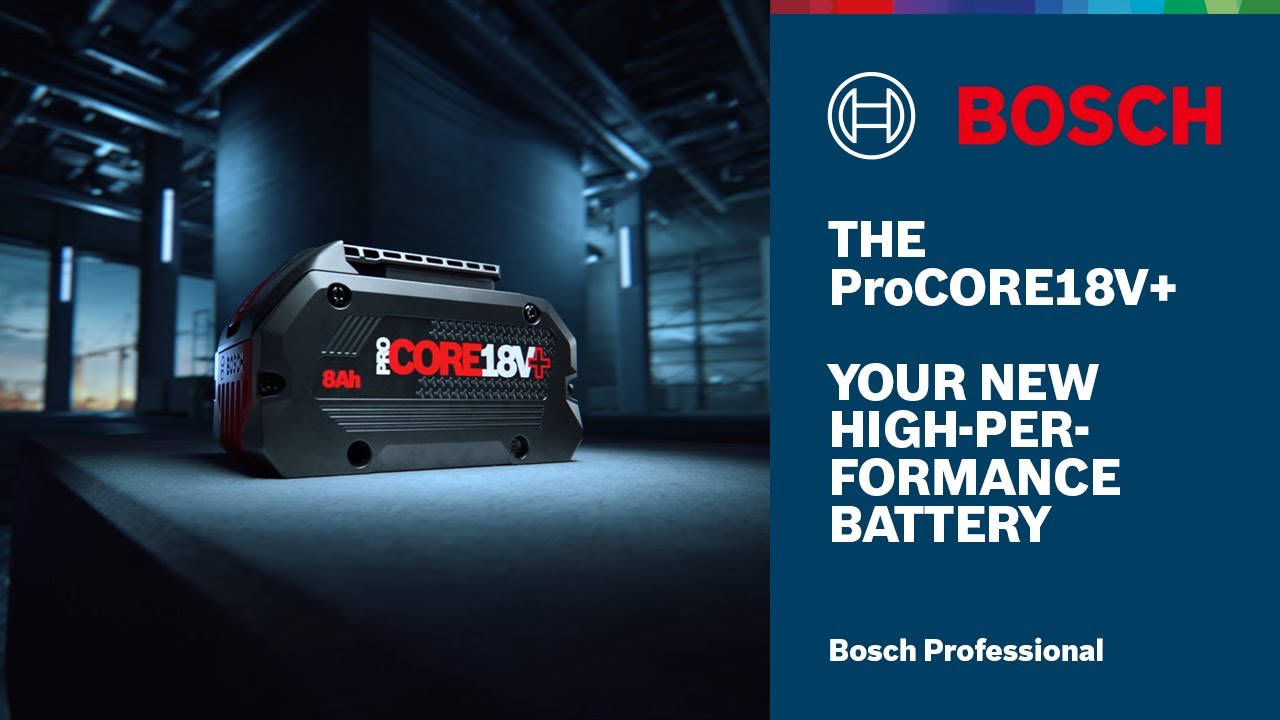 Bosch ProCORE18V+: More runtime with tabless cell technology