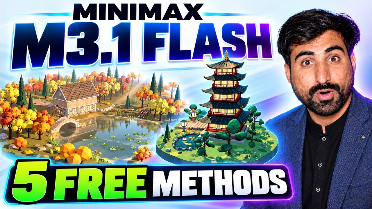 MiniMax M3.1 Flash Is FREE! 5 Methods + Benchmarks & Tests