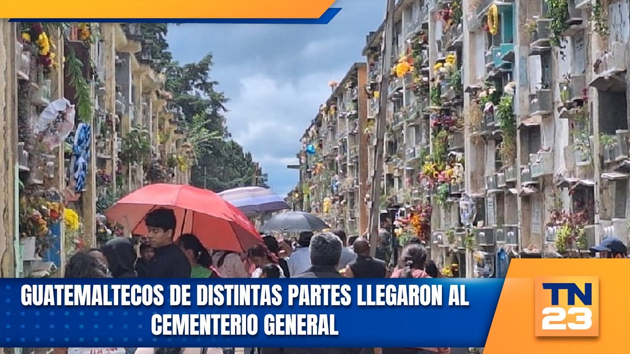 Guatemaltecos de distintas partes llegaron al Cementerio General