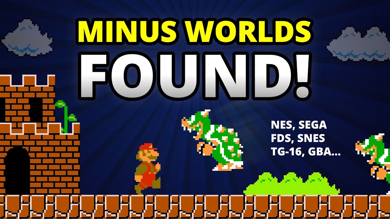 Exploring Minus Worlds in Super Mario Games!