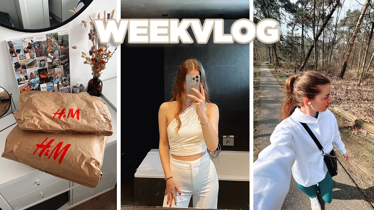 Mini H&M SHOPLOG, WHITE PARTY & GRWM 🤍✨ ☆Weekvlog 14