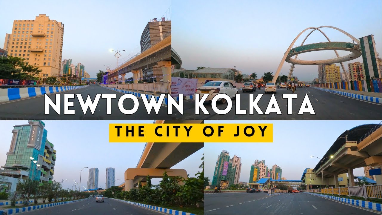 Driving in Newtown Kolkata, India | 4k