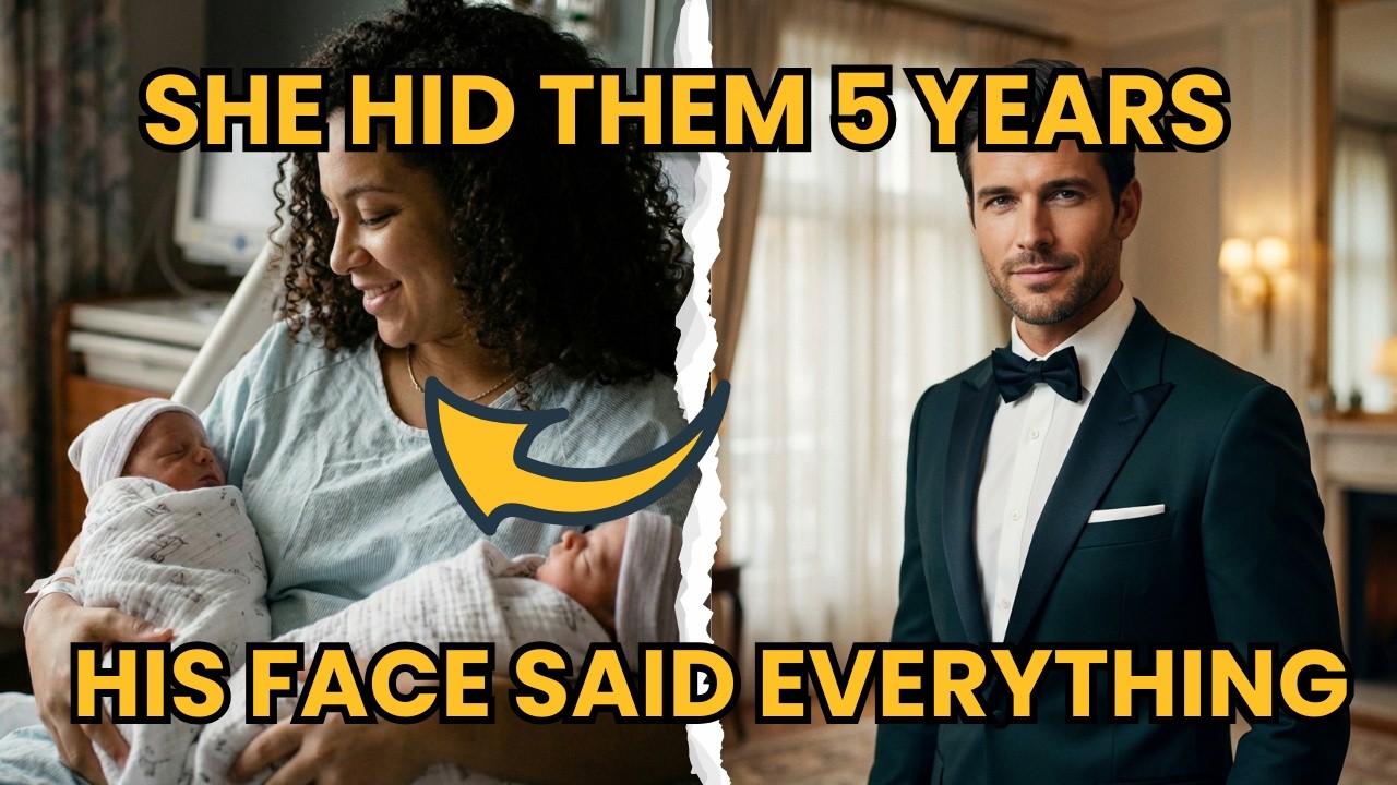 Millionaire CEO Left and Divorced His Pregnant Ex 5 year later, He Saw Her With Twins