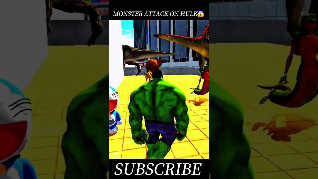 Monster 👻 Attack on Hulk house Indian bike driving 3D 