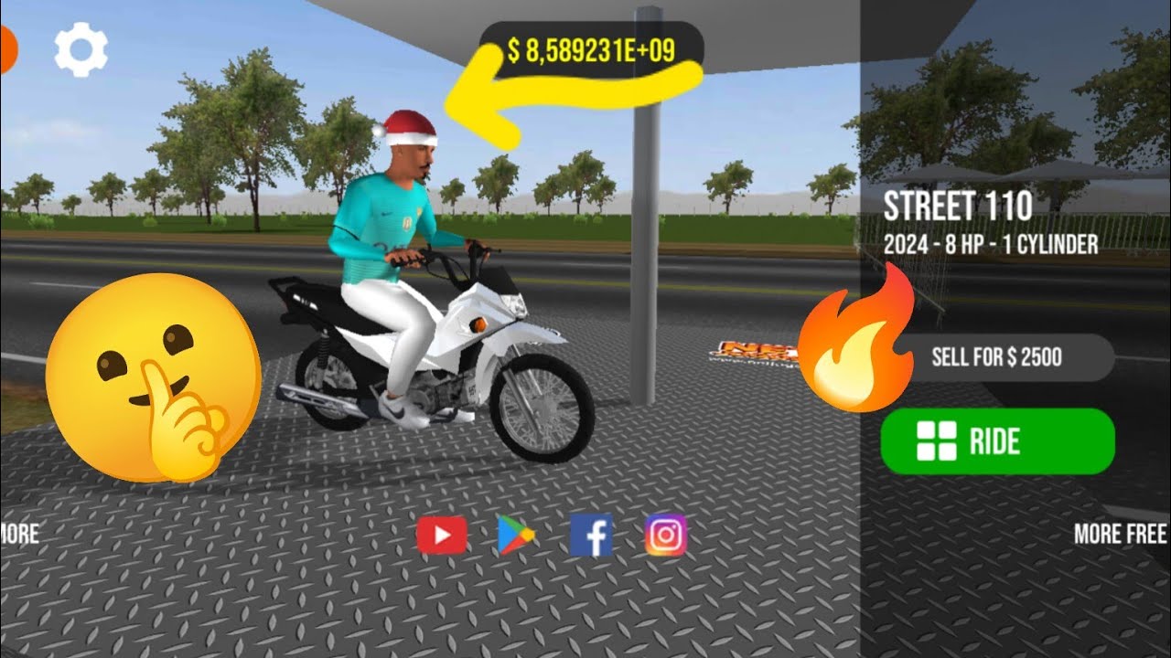 للحصول على سكن كريسماس في لعبة moto wheelie 3d 