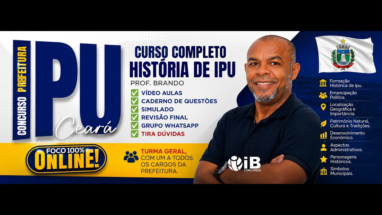 AUL&Atilde;O DE CONHECIMENTOS GERAIS DE IPU