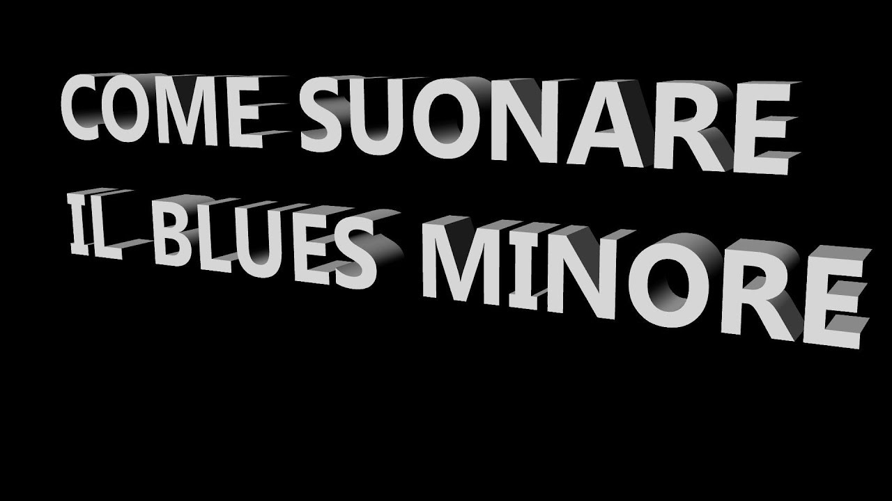 Lezioni di Basso Come suonare il Blues Minore