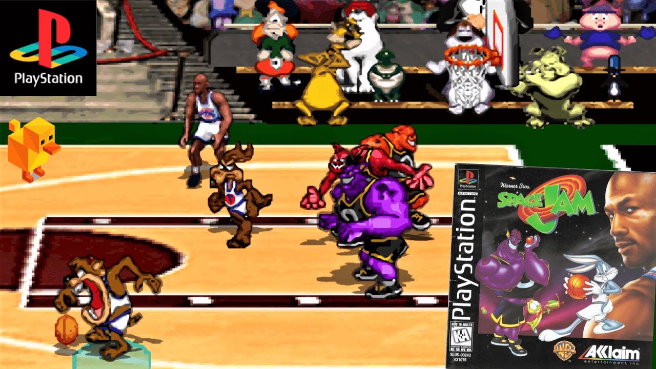 Space Jam (1996) Sony PlayStation (PSX) Gameplay in HD (DuckStation)