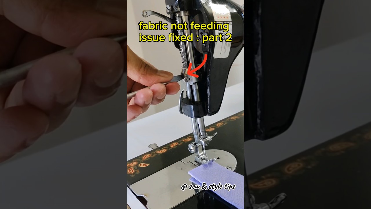 How to solve fabric not feeding issue ✅ part 2 #ussewtips #sewingmachine #sewingmachinerepair