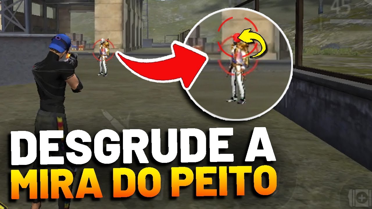 Se sua Mira Está GRUDANDO no Peito, Você PRECISA Usar essa TÉCNICA! Free Fire Mobile