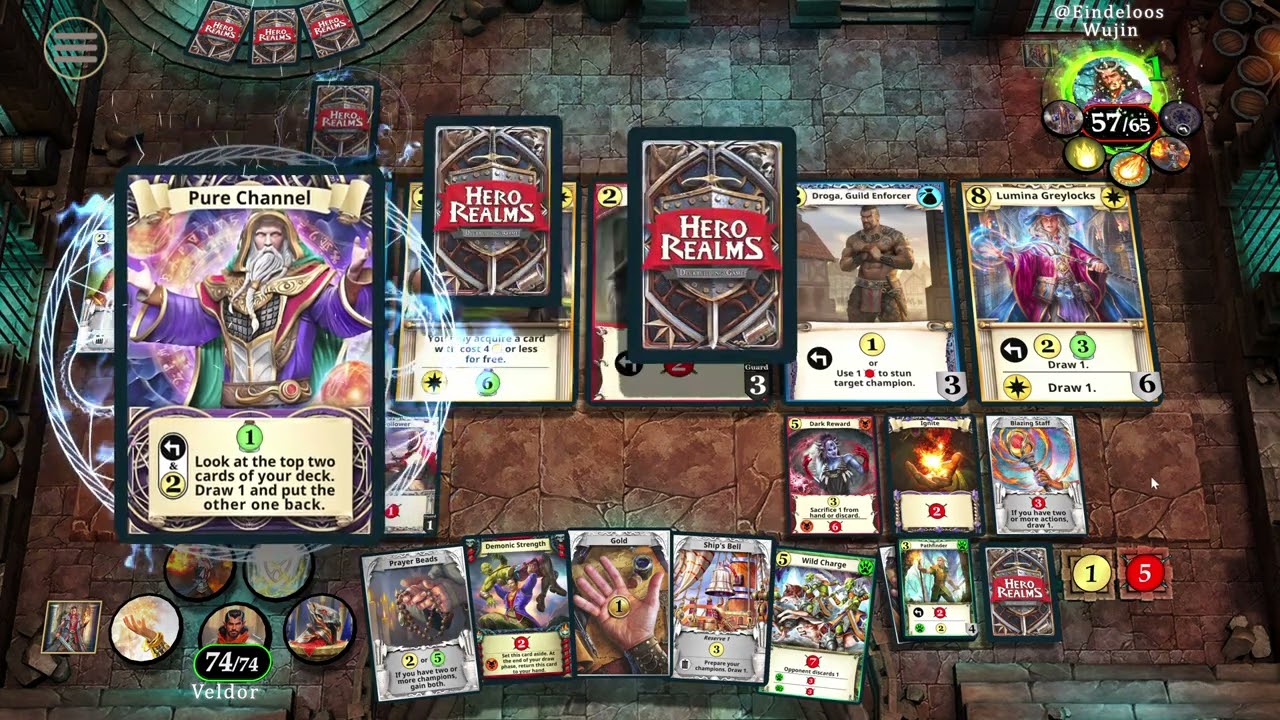 Hero Realms Elf Cleric: How to play aggressively