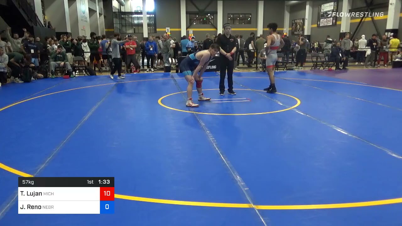 57 Kg Prelims - Tristan Lujan, Michigan Wrestling CLub Vs Jeremiah Reno, Nebraska Wrestling Traini