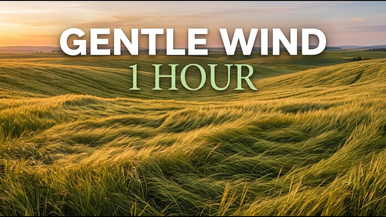 🌬️ Gentle Wind Through Tall Grass for Deep Sleep, Relaxation & Meditation &ndash; 1 Hour
