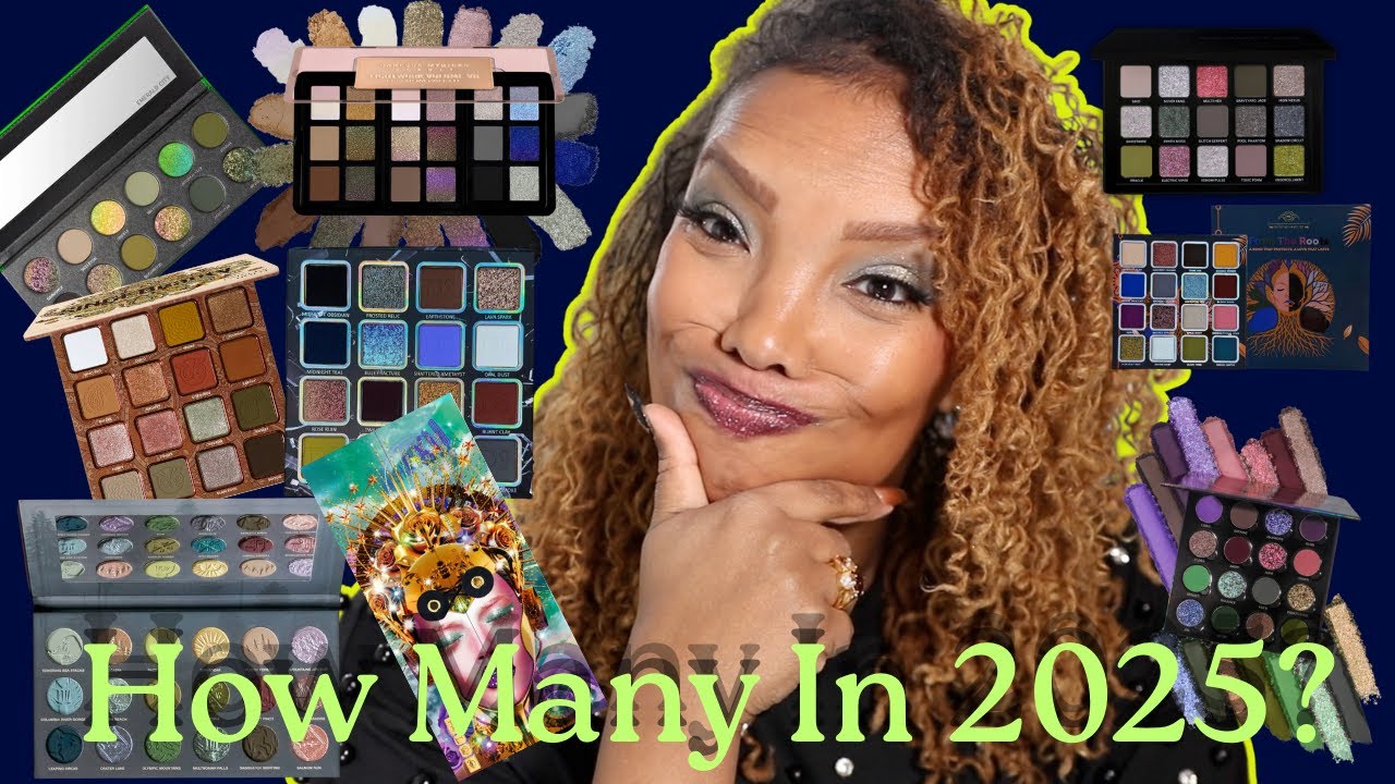 Сколько их будет в 2025 году? Все палетки теней, которые попали в мою коллекцию! #eyshadowcollection
