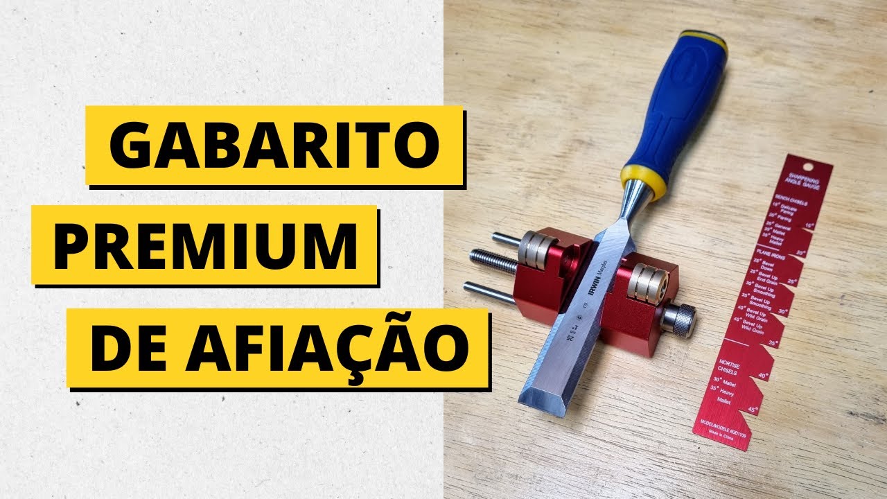 Gabarito TOP para afiar formão e plaina