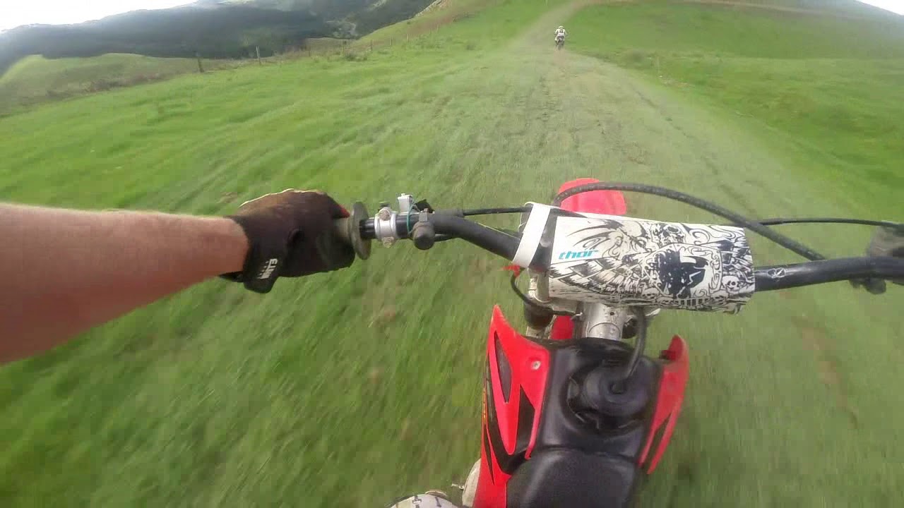 2003 Honda crf150f racing Mighty Mokau Trail ride New Zealand