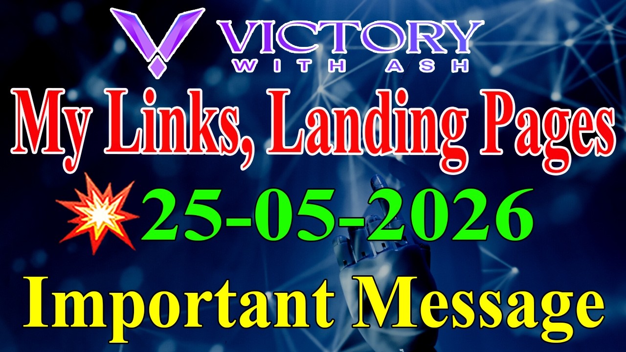 Important Message About My Links, Landing Pages🔷 #VictoryWithAsh #opfounders