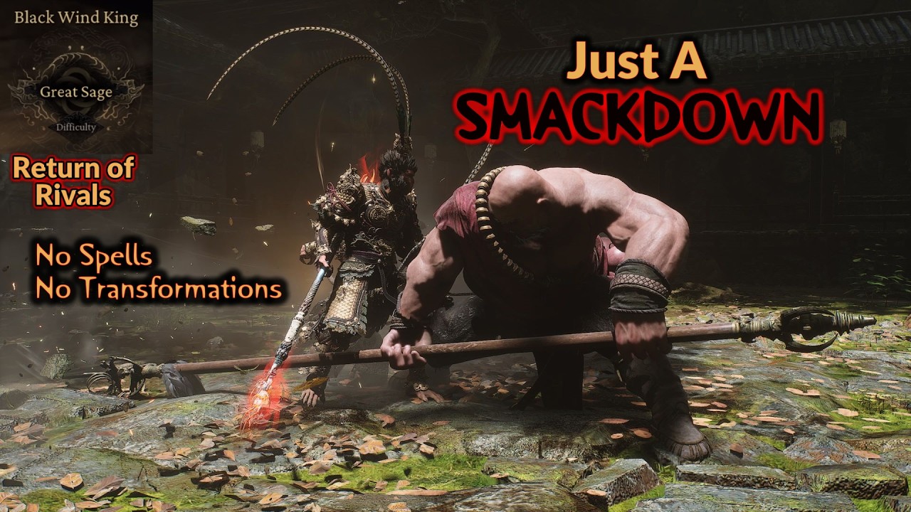 Black Wind King - Just A Smackdown-NG+ Return of Rivals Great Sage |Black Myth Wukong gameplay|