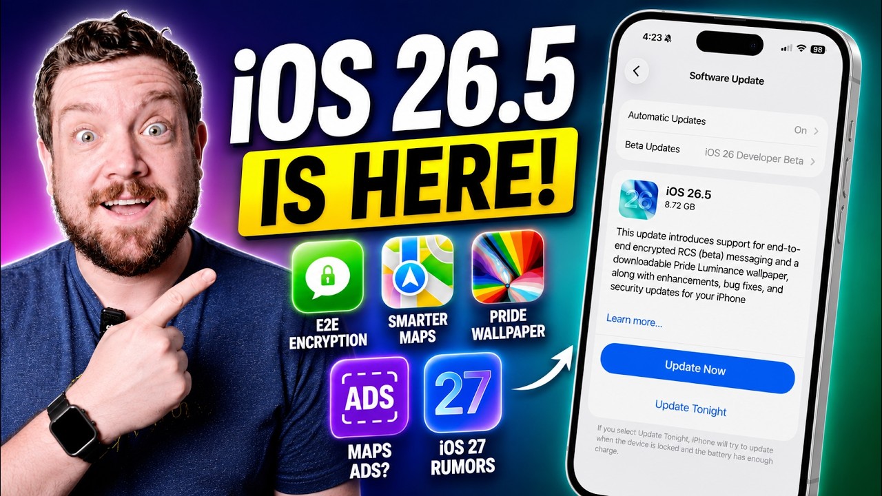 Компания Apple только что выпустила iOS 26.5! Вот что нового!