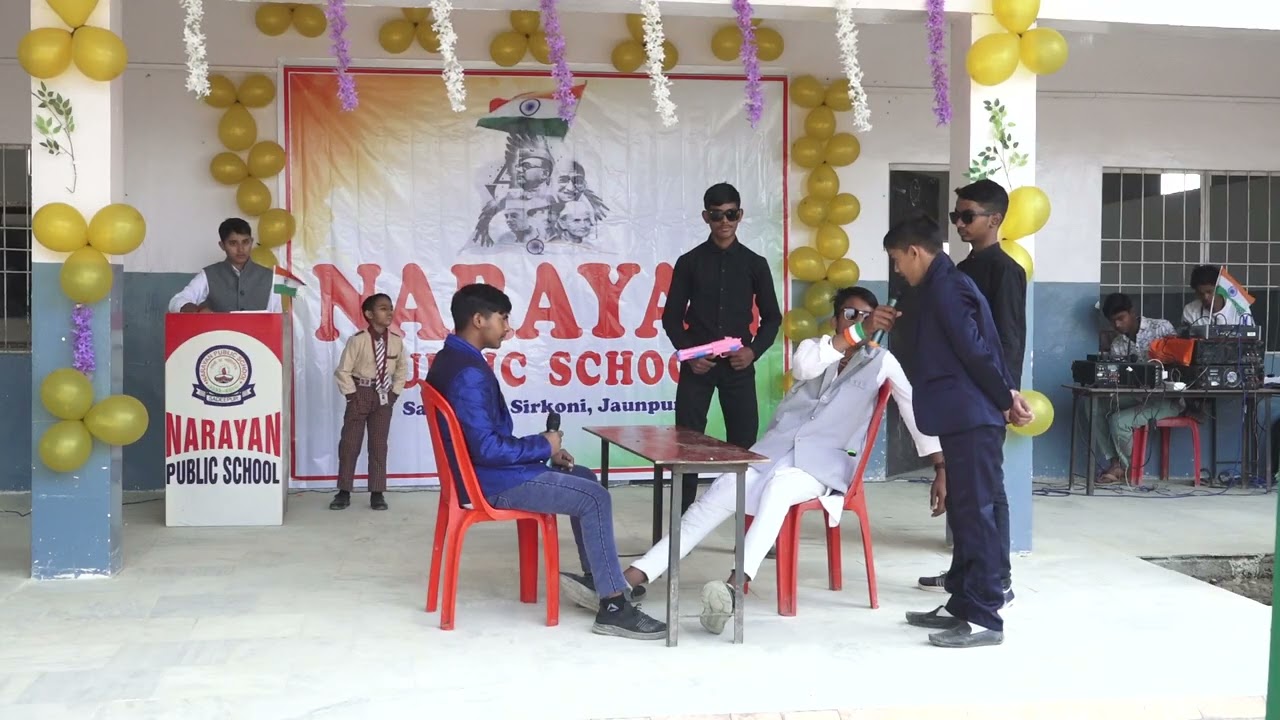 Drama 'Anpadh Neta' by class 7 students