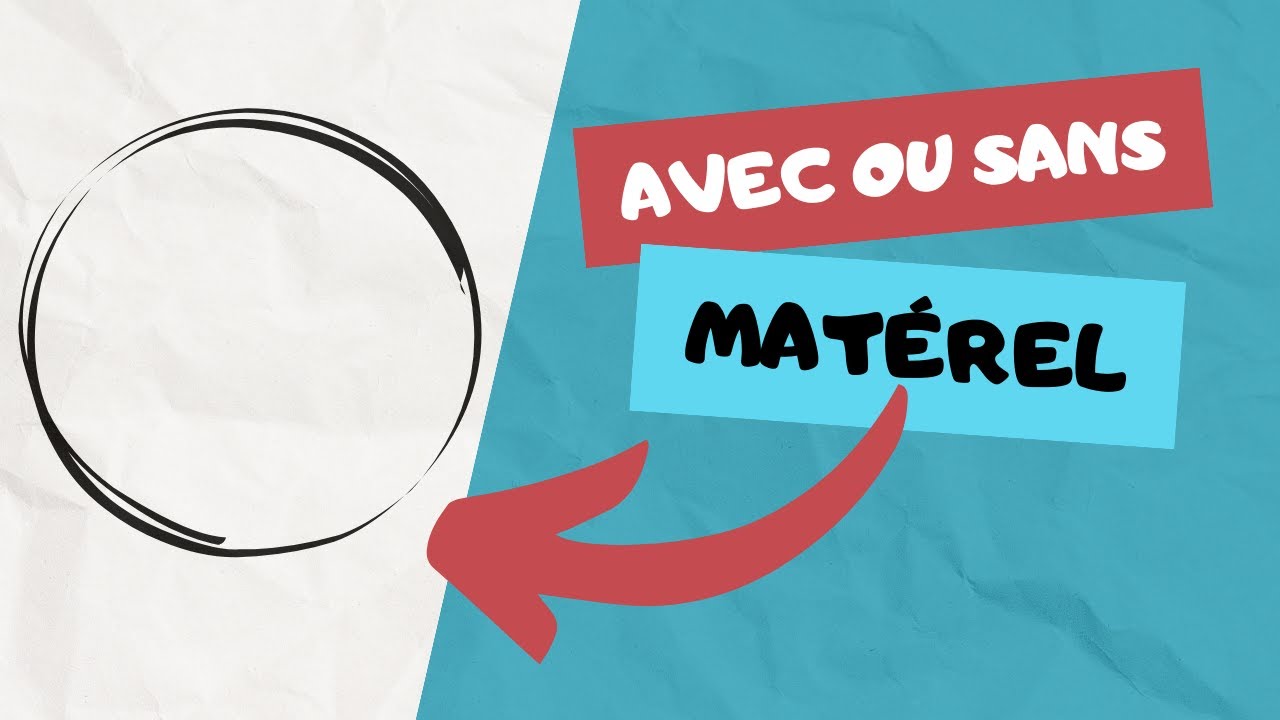 Comment dessiner un rond facilement / 4 TECHNIQUES simple