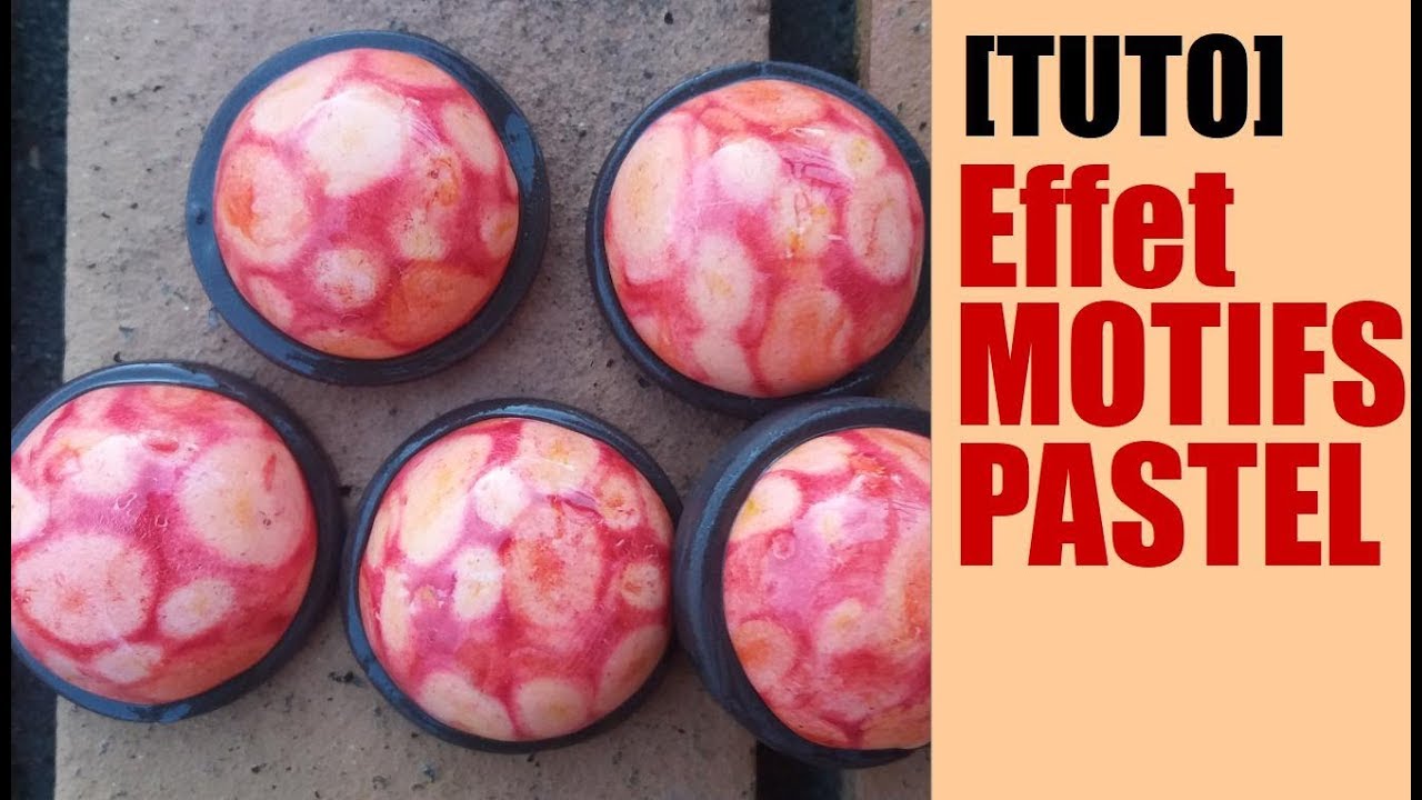 [TUTO] N° 4 EFFET DE MOTIF PASTEL EN FIMO / CERNIT