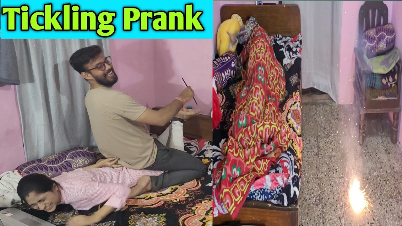 Щекотливый розыгрыш над женой 🤣|| Эпическая реакция жены 🤪|| @AnnuHardik1995
