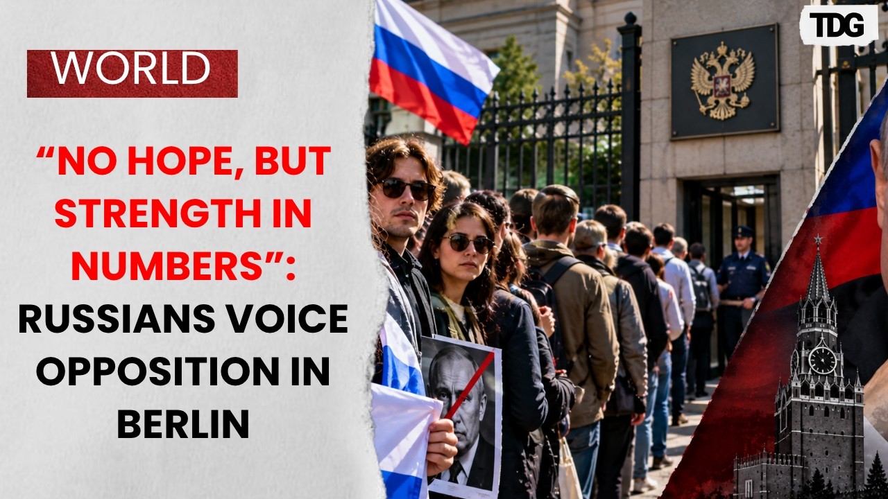 &ldquo;NO HOPE FOR CHANGE, BUT STRENGTH IN NUMBERS&rdquo;: Opposition-Minded Russians Protest in Berlin