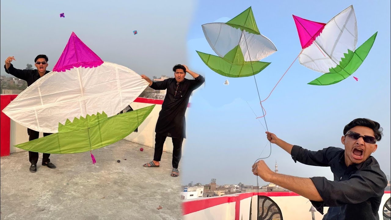 5 Feet Big Patang (Tukkle) Flying | Patang Catch Nasir