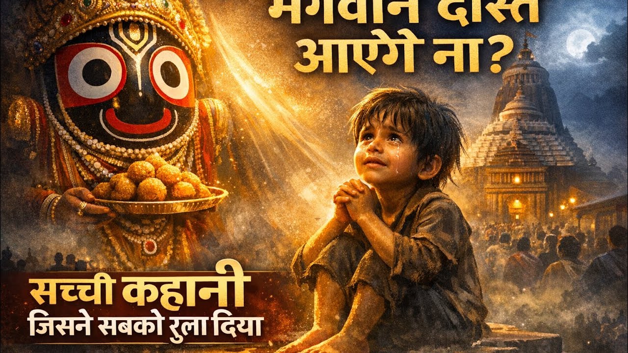 भगवान जगन्नाथ रात में मंदिर से बाहर क्यों आए? 😢 एक अनाथ बच्चे की सच्ची भक्ति | Emotional Story