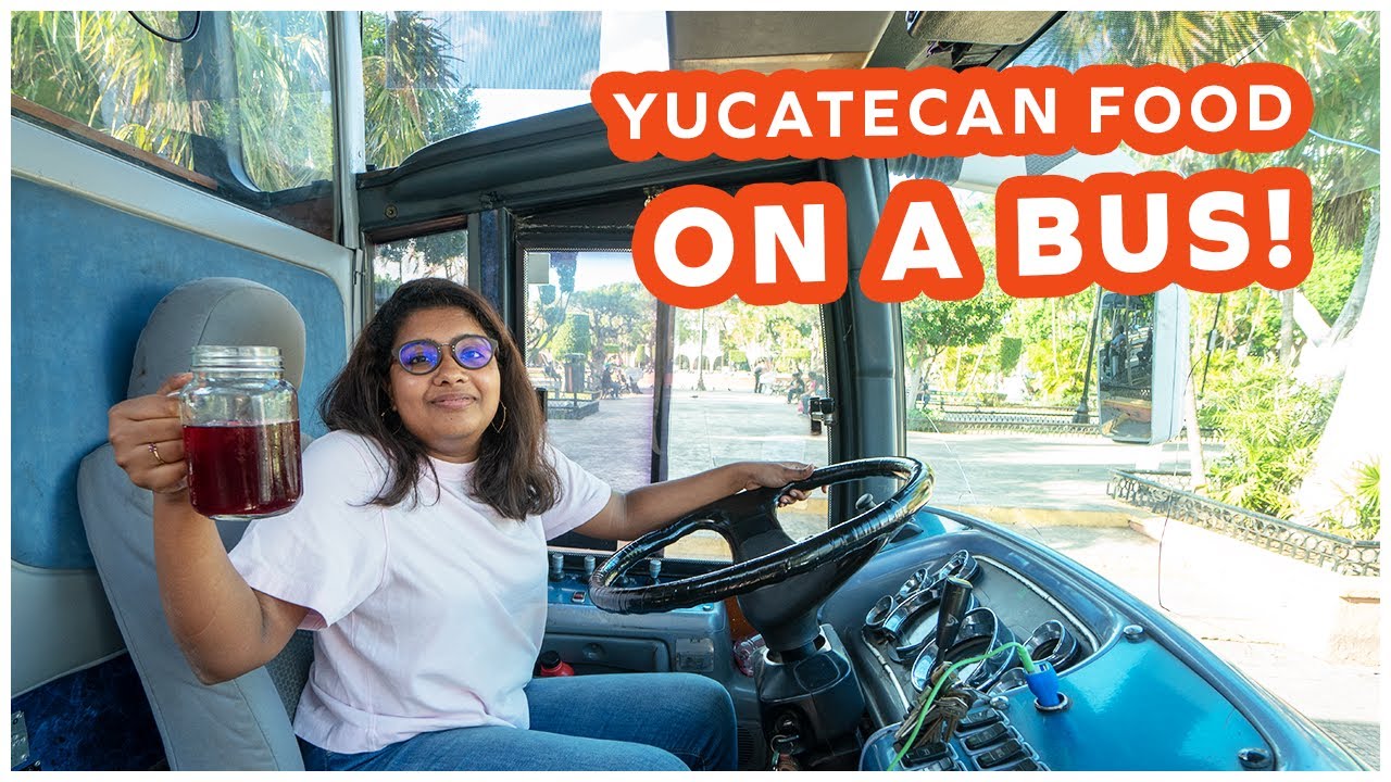 9 course Yucatecan meal on a Bus  | Gastrobus Food Tour | Things to eat in Merida