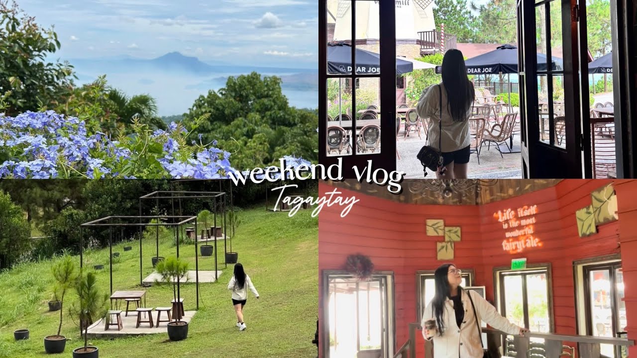 a slow weekend in Tagaytay 𖠰 coffee ☕︎nature ᨒ aesthetic silent vlog☀︎introvert diaries