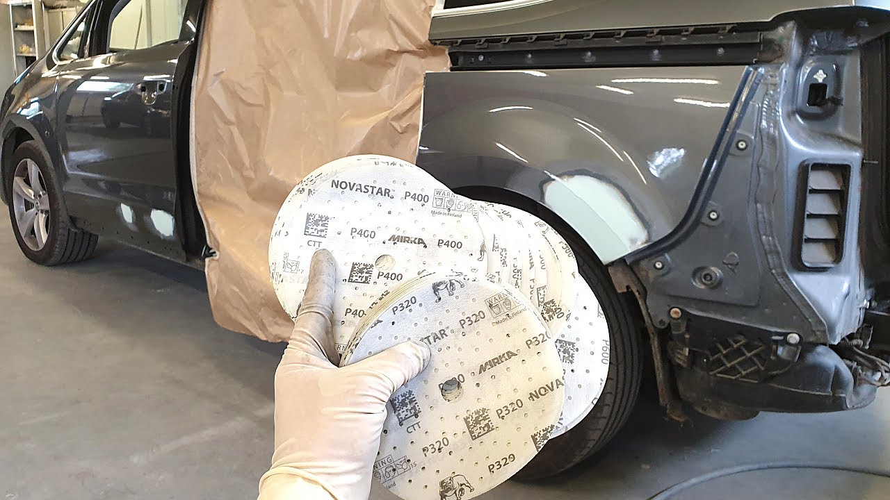 Repair car body | Prep a car for primer | Mirka NOVASTAR | Putty Roberlo | Ремонт кузова