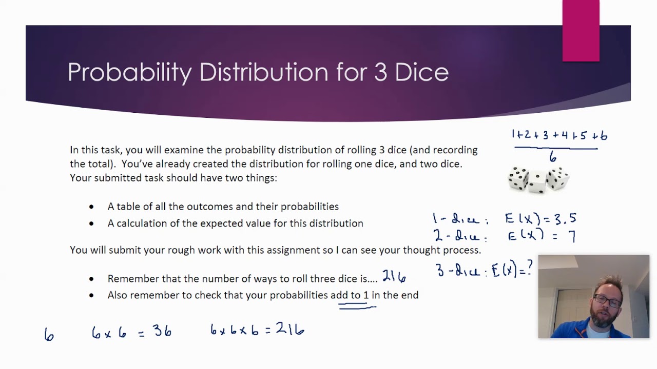 3 Dice Distribution