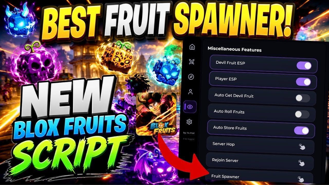 НОВЫЙ СКРИПТ BLOX FRUITS | FRUIT SPAWNER + БЫСТРЫЙ AUTO FARM + SERVER HOP + Delta Executor [Roblox]