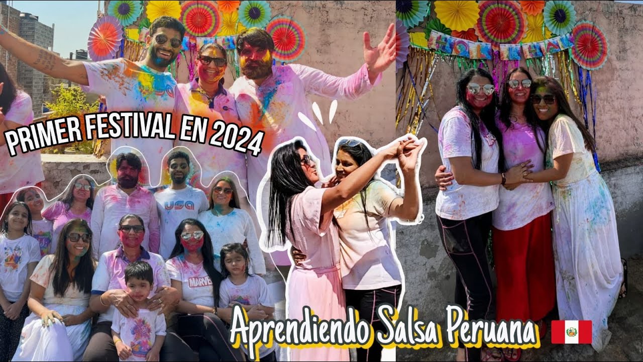 😍(PRIMERA VEZ)que Aprendo a Bailar salsa peruana💃🇵🇪~Último holi con mi cuñada latina🤗