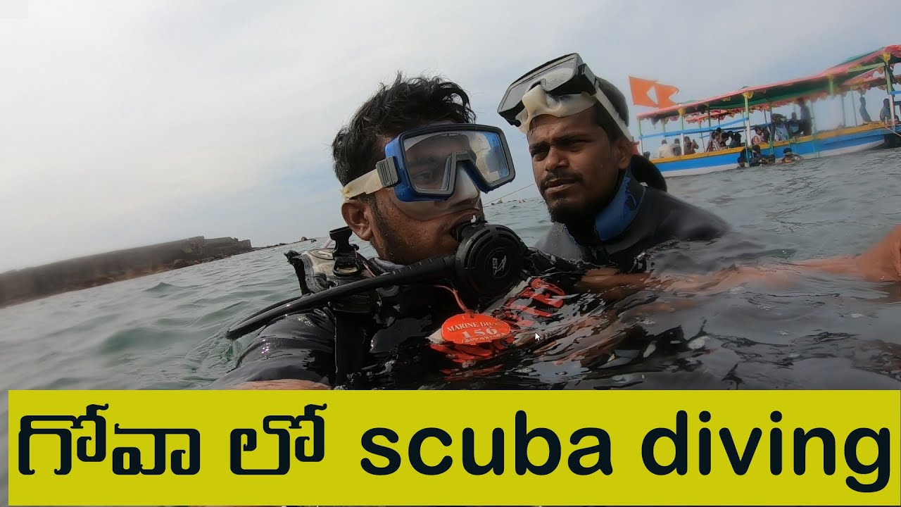 Scuba diving in goa in telugu || water sports in goa
