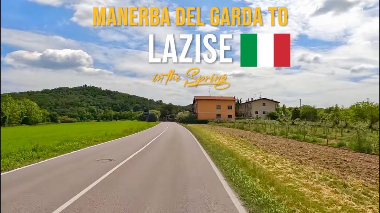 Driving in Italy 🇮🇹 from Manerba del Garda to Lazise | Scenic Lake Garda Road Trip May 2023
