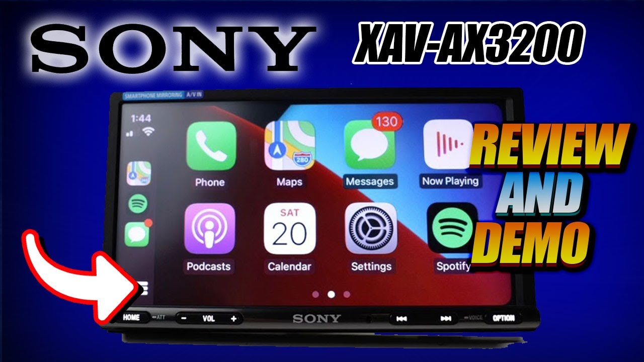 НОВИНКА!! Обзор и демонстрация автомобильной стереосистемы SONY XAV-AX3200