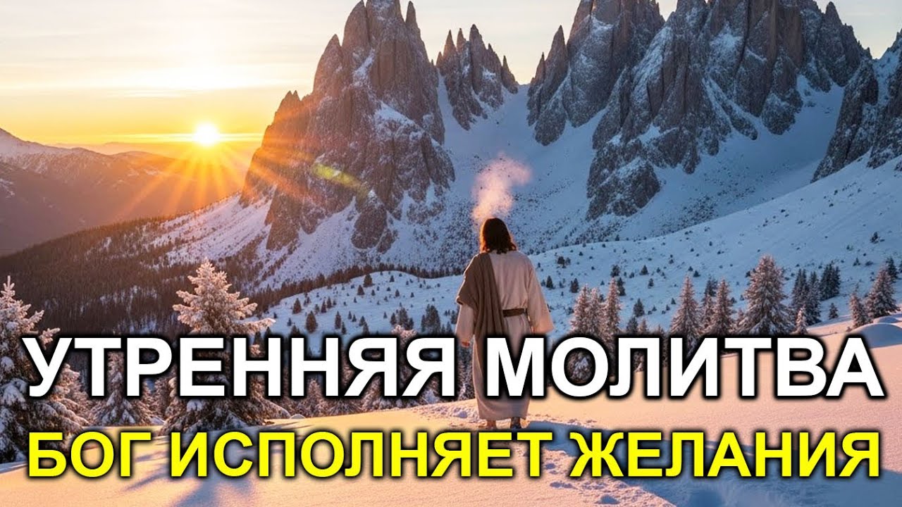 УТРЕННЯЯ МОЛИТВА Бог ИСПОЛНИТ желания твоего сердца! Слушай и верь