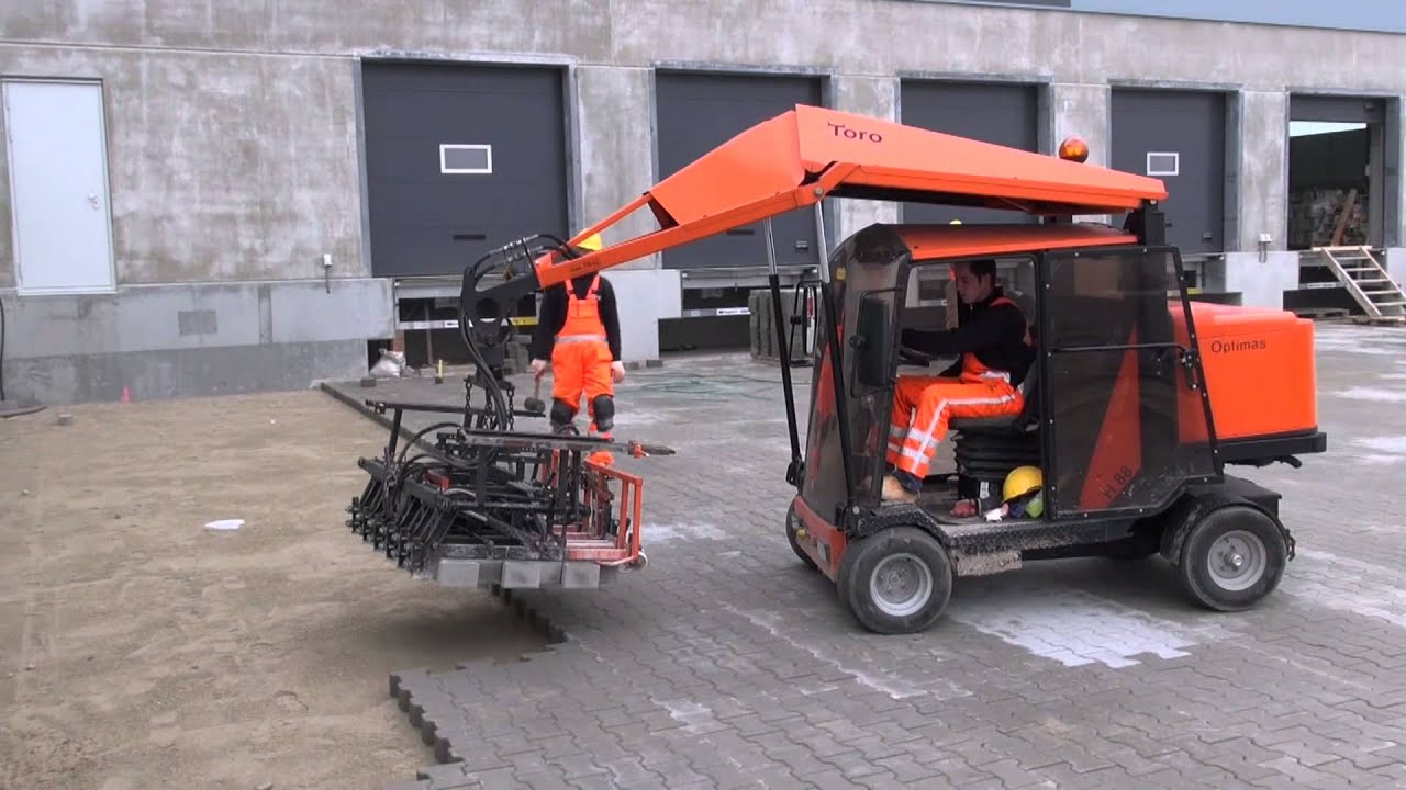 Machinaal straten H-profiel stenen