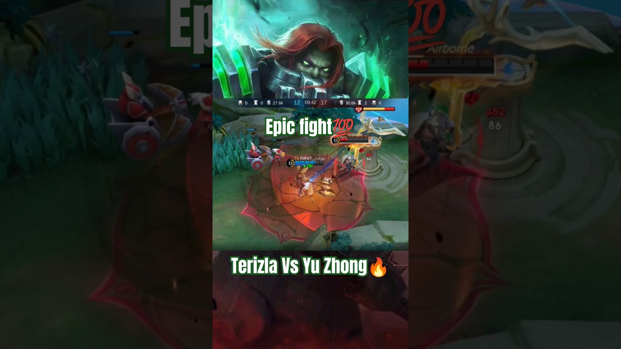 Terizla Vs Yu Zhong🔥 #mobilelegends #terizlagameplay #yuzhonggameplay #fightermlbb
