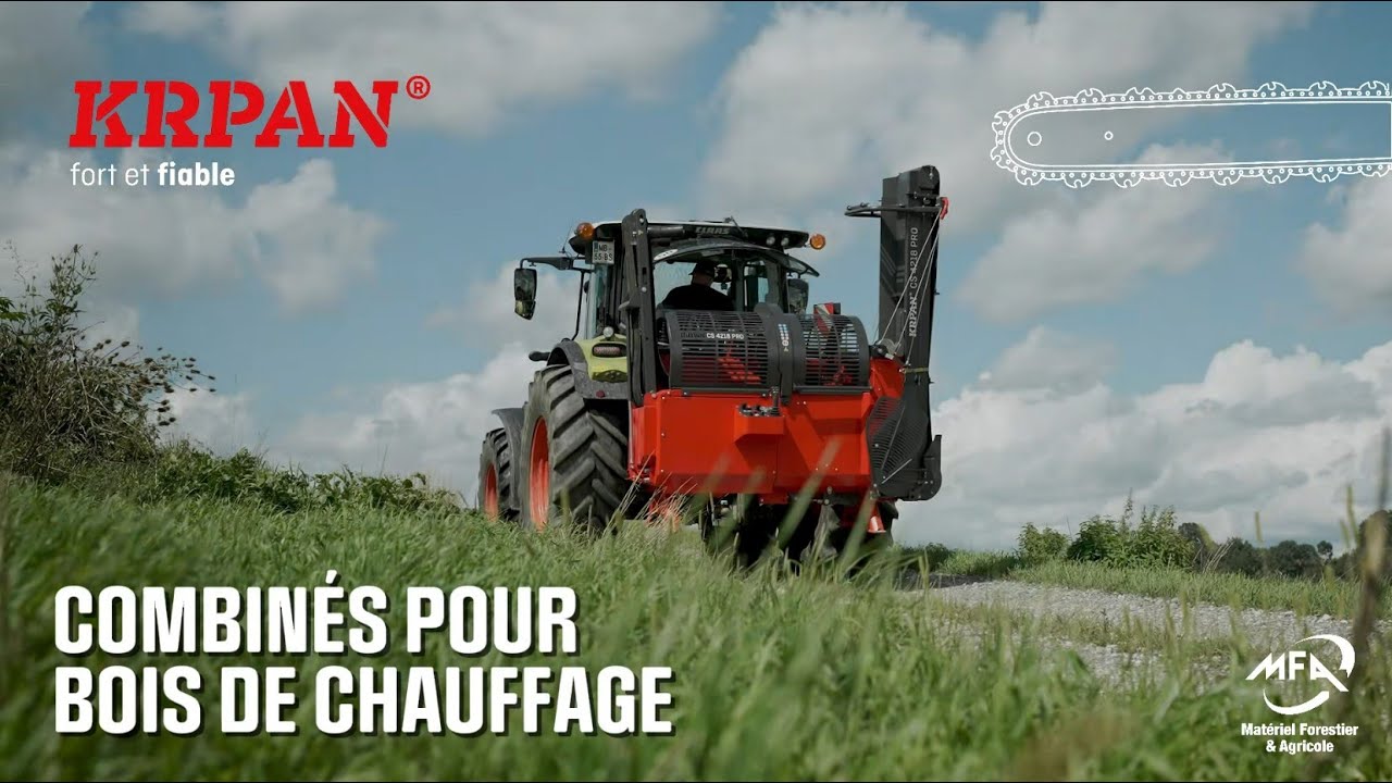 Combiné Krpan CS 42/18 H – Guide Chaîne - BOIS DE CHAUFFAGE
