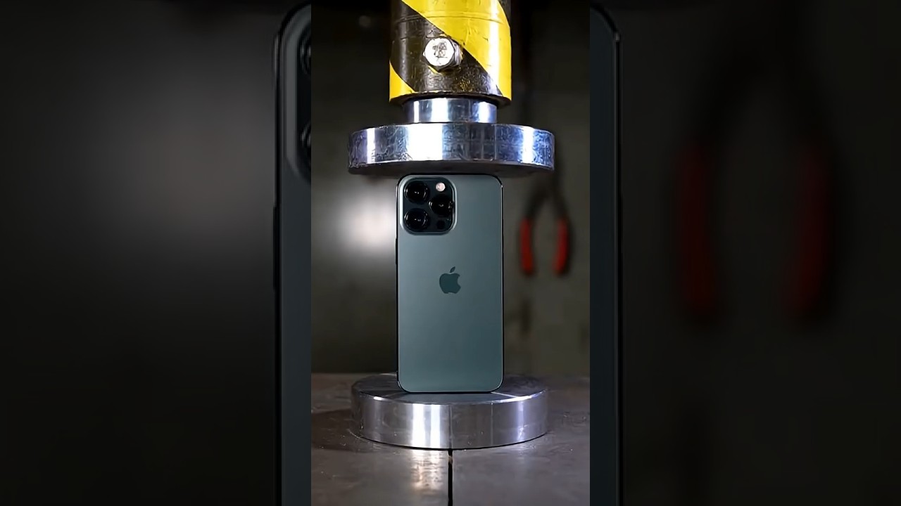 iPhone 14 Pro Max vs Hydraulic Press 😱 | Extreme Crush Test – $1,100 Destroyed!  